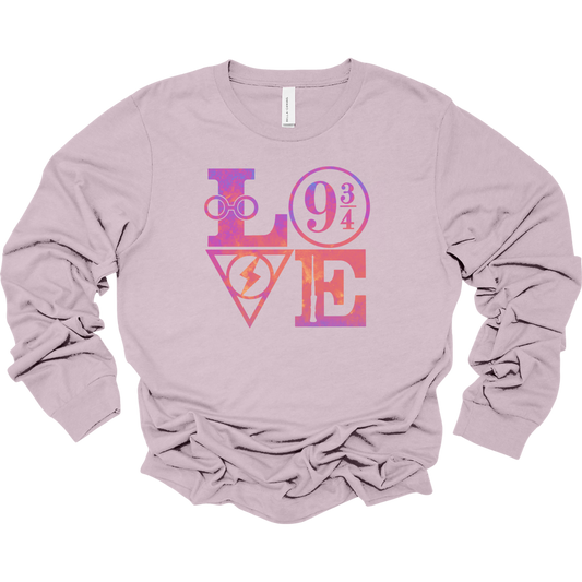 Harry Potter LOVE Women's Long Sleeve Graphic Tee