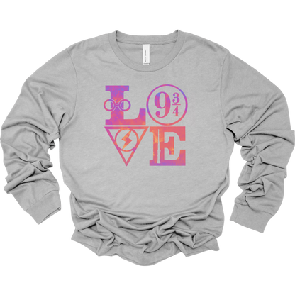 Harry Potter LOVE Women's Long Sleeve Graphic Tee