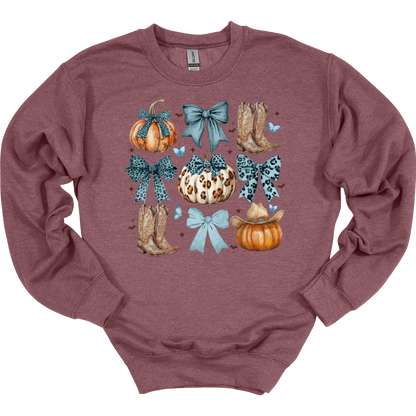 Fall Western Coquette Women's Crewneck