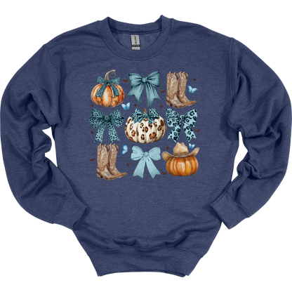 Fall Western Coquette Women's Crewneck