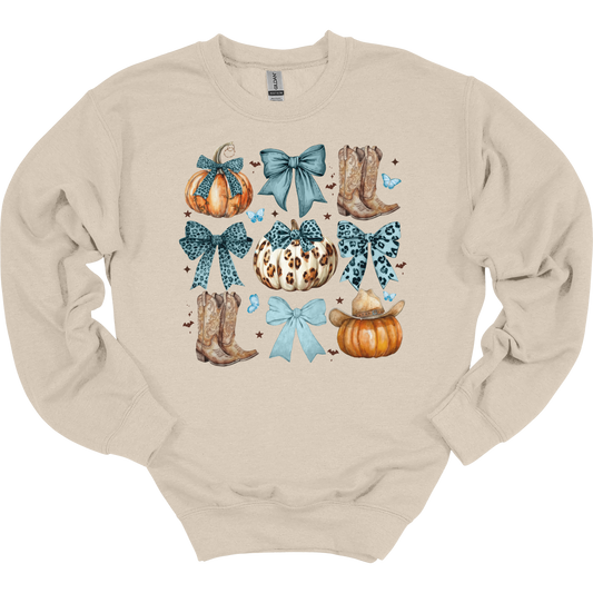 Fall Western Coquette Women's Crewneck