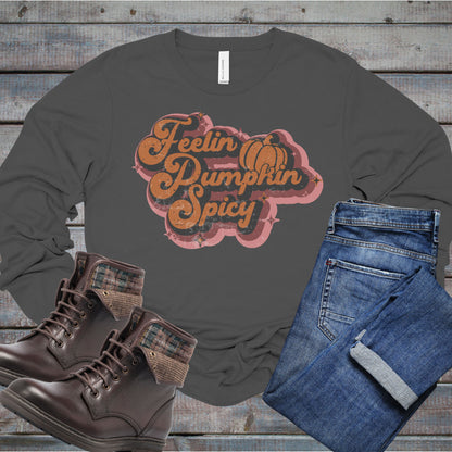 Feelin Pumpkin Spicy Women's Long Sleeve