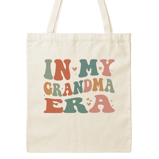 In My Grandma Era Canvas Tote Bag