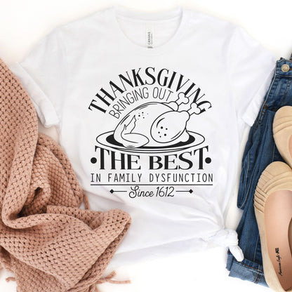 Thanksgiving Family Dysfunction Women's Graphic Tee