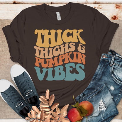 Thick Thighs & Pumpkin Vibes Women's Graphic Tee