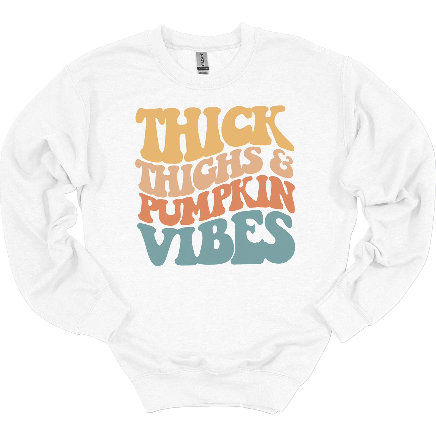 Thick Thighs & Pumpkin Vibes Women's Crewneck